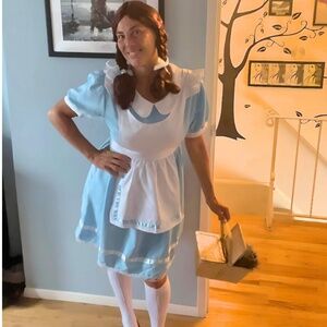 Couture 6pc Size Large Dorothy Costume Dress Set Halloween